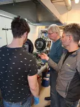 Wizyta dmuchaczy szkła z Niemiec w Pracowni Szkła Laboratoryjnego