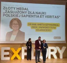 Złoty Medal „Zasłużony dla Nauki Polskiej Sapientia et Veritas” dla dr hab. Anety Szymańskiej, prof. UG