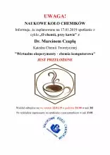 O chemii przy kawie - plakat 2