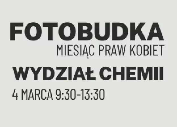 Fotobudka na Wydziale Chemii