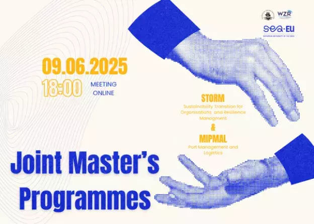 Webinar dotyczący  wspólnych kierunków studiów magisterskich SEA-EU - MIPMAL i STORM