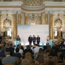 Jakub Brzeski laureatem konkursu Fundacji na rzecz Nauki Polskiej - START 2023. Gratulujemy! Uroczystość wręczenia dyplomów, Warszawa, 17.06.2023 r.