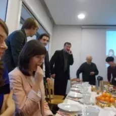 Wigilia w Zakładzie Chemii Cukrów, grudzień 2013