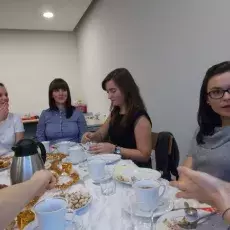Wigilia w Zakładzie Chemii Cukrów, grudzień 2013