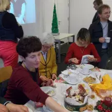 Wigilia w Zakładzie Chemii Cukrów, grudzień 2013
