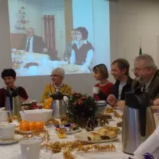Wigilia w Zakładzie Chemii Cukrów, grudzień 2013