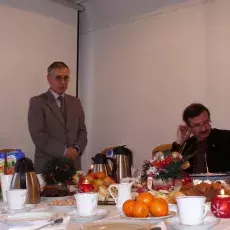 Wigilia w Zakładzie Chemii Cukrów, grudzień 2010