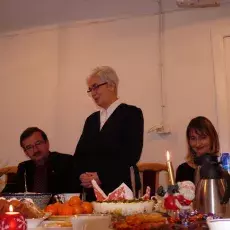 Wigilia w Zakładzie Chemii Cukrów, grudzień 2010