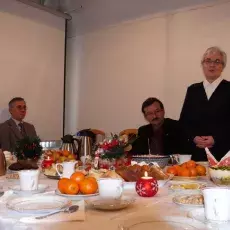 Wigilia w Zakładzie Chemii Cukrów, grudzień 2010