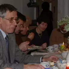Wigilia w Zakładzie Chemii Cukrów, grudzień 2008 
