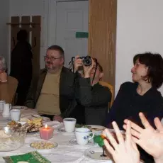 Wigilia w Zakładzie Chemii Cukrów, grudzień 2008 