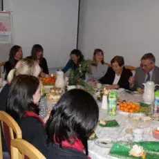 Wigilia w Zakładzie Chemii Cukrów, grudzień 2008 