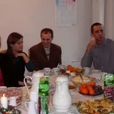 Wigilia w Zakładzie Chemii Cukrów, grudzień 2007
