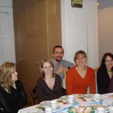 Wigilia w Zakładzie Chemii Cukrów, grudzień 2006