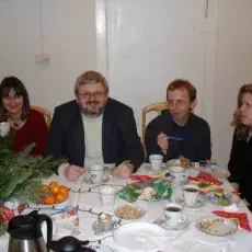 Wigilia w Zakładzie Chemii Cukrów, grudzień 2006