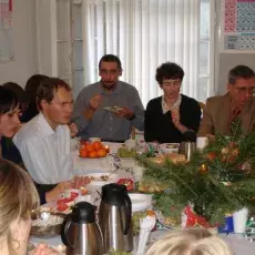 Wigilia w Zakładzie Chemii Cukrów, grudzień 2006