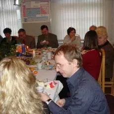 Wigilia w Zakładzie Chemii Cukrów, grudzień 2006