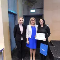 Odebranie Nagrody im. prof. G. Kupryszewskiego UG przez Agę 2017