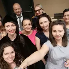 Z naszym nowym doktorem - obrona Ani 