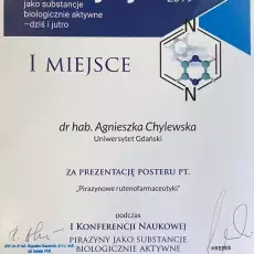 Agnieszka zdobyła pierwsze miejsce za poster!!